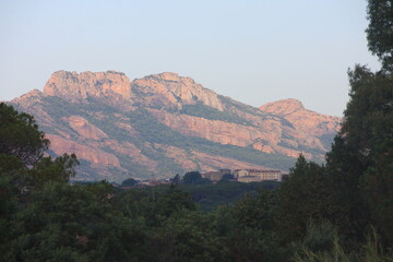 Fototapeta na wymiar Le rocher de Roquebrune