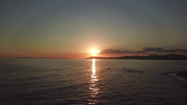 Principina a Mare, Toscana - tramonto sunset drone