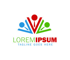 businessman people logo design