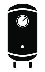 Boiler icon, water heater. Flat vector icon isolated on white background