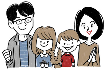 笑顔のファミリー