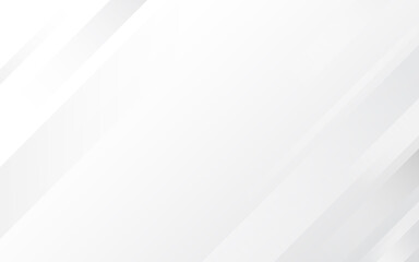 White and gray geometric polygon subtle abstract background vector