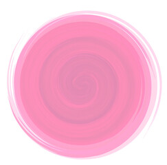 pastel pink watercolor swirl isolated on white background vector illustration