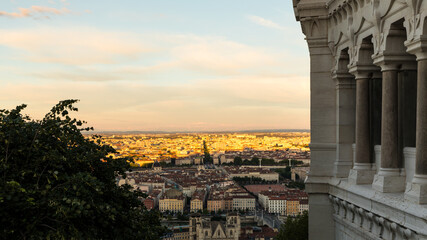 Obraz premium The city of Lyon in france