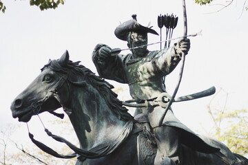 Estatua de un pueblo de Tokyo