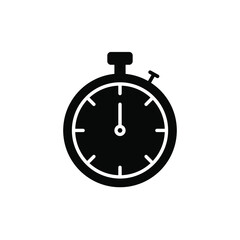 Stopwatch Icon Vector Logo Template