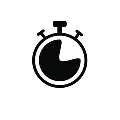 Stopwatch Icon Vector Logo Template