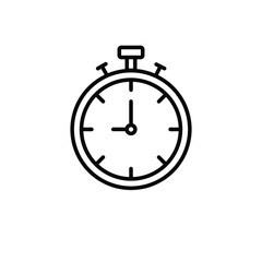 Stopwatch Icon Vector Logo Template