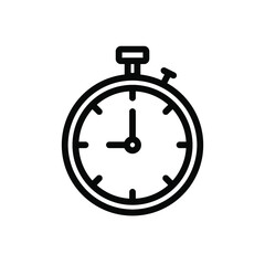 Stopwatch Icon Vector Logo Template