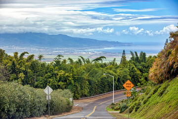 Kahului skyline from Up Country