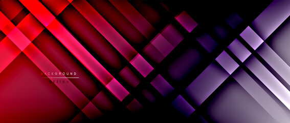 Bright gradient neon lines abstract background