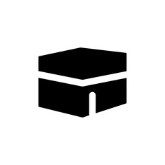 Kaaba cube flat vector icon for apps and websites