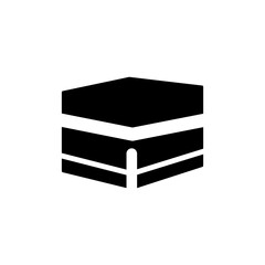 Kaaba cube flat vector icon for apps and websites