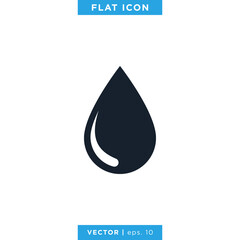 Fototapeta premium Water Icon Vector Logo Design Template.