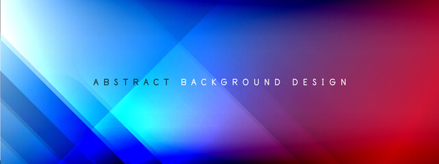 Motion concept neon shiny lines on liquid color gradients abstract backgrounds. Dynamic shadows and lights templates for text