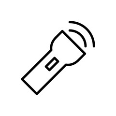 Flashlight Icon Vector Illustration Design in Trendy