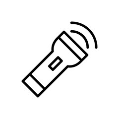 Flashlight Icon Vector Illustration Design in Trendy