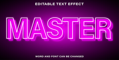 Editable text effect master