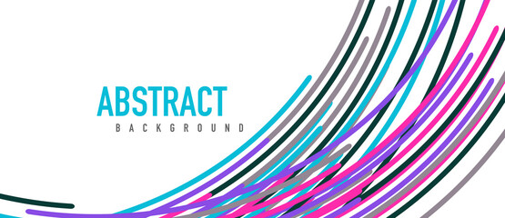 Аbstract moving colorful lines vector backgrounds for cover, placard, poster, banner or flyer