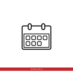 Calendar icon vector