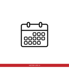 Calendar icon vector