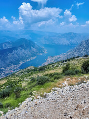 View of Kotor from a mountain, Montenegro