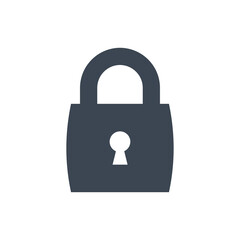 Lock Icon. security, secure, protection (vector illustration)