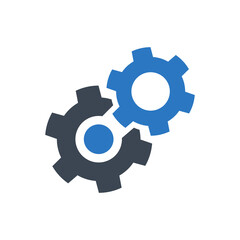Setting Icon. configuration, options, gear (vector illustration)
