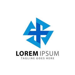 Abstract Square Spinning Logos Design Vector Illustration Template Stock Premium