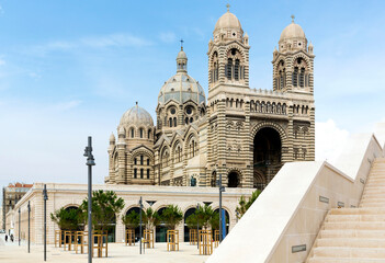 Cathedral de la Major - one of the main church and local landmark in Marseille, France
