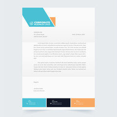 Modern And Clean colorful Letterhead Design Template Business Style Professional Template Design Creative Business Letterhead Design Template for your business
