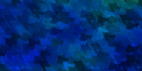Obraz premium Light Blue, Yellow vector background with rectangles.