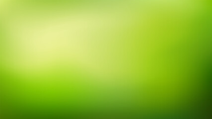 Abstract Nature blurred  background. Green gradient backdrop. Ecology concept for your graphic design, banner or poster