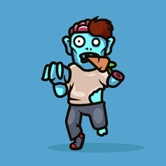 Zombie Mascot illustration design