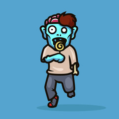 Zombie Mascot illustration design