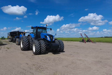tractor transportation for agriculture and farming