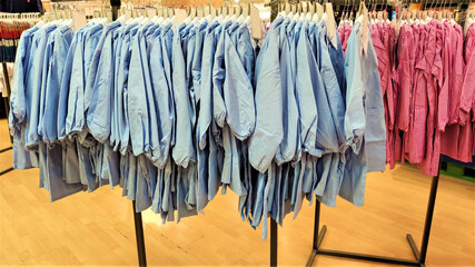 school uniform for sell in the department store