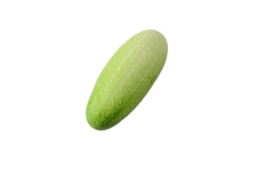 green cucumber isolated on white