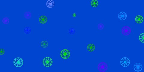 Light Multicolor vector template with circles.