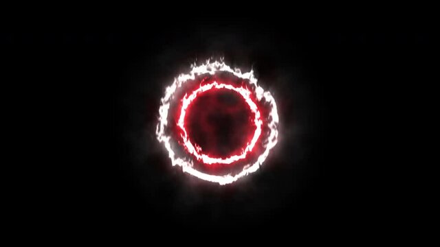 3D glowing animated circles