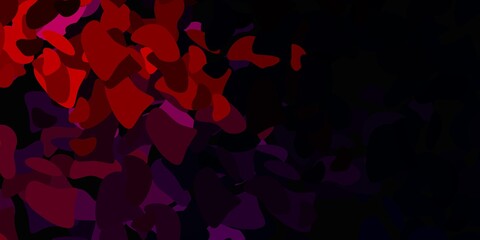Dark blue, red vector backdrop with chaotic shapes.
