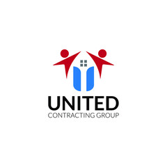 United Contracting Group Logo Design 