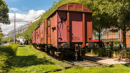 Obraz premium old steam wagon