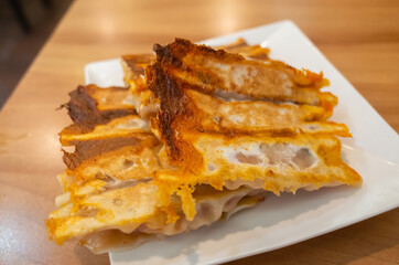 fried dumpling in a restaurant