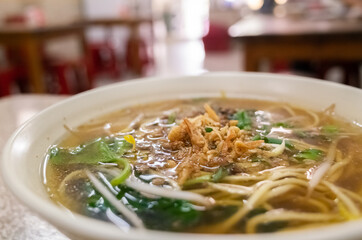 pork, pickled mustard green noodles