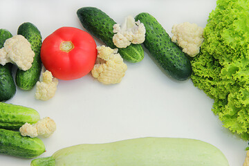 vegetables on a wooden board