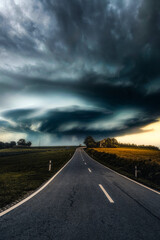 Stormclouds in a landscape