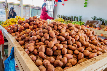 fruits and vegetables from the fourth region exposed for consumption