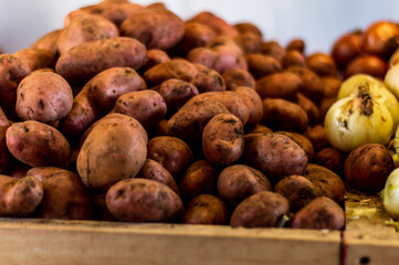 fruits and vegetables from the fourth region exposed for consumption