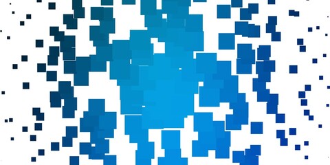 Light BLUE vector background with rectangles. Illustration with a set of gradient rectangles. Best design for your ad, poster, banner.